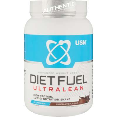 USN Diet Fuel Ultralean Low G.I Weight Control Shake Chocolate 900g