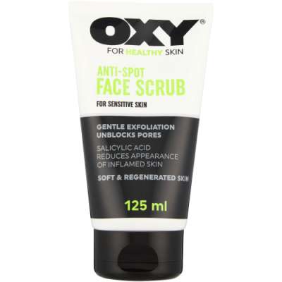 Oxy Daily Anti-Spot Face Scrub Male Skin 125ml
